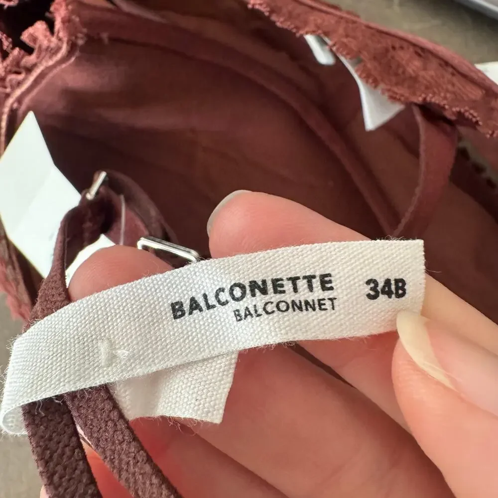 Aerie Real Power Balconette Joy Lace Bra - Cabin Fever NWT Size 34B - Picture 9 of 10